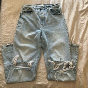 Abercrombie 90s straight ultra high rise